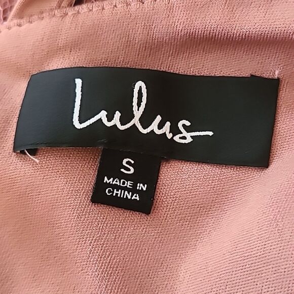 Lulus Fueled by Love Mauve Pink Lace Mini Skater Dress Size S - Picture 13 of 15